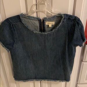 cloth & stone denim top